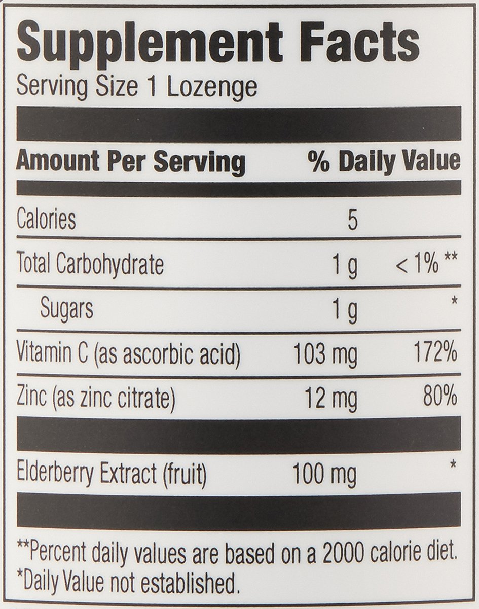 Amazon Elements Elderberry Complex Immune Support Lozenges - 60 Count - image 5