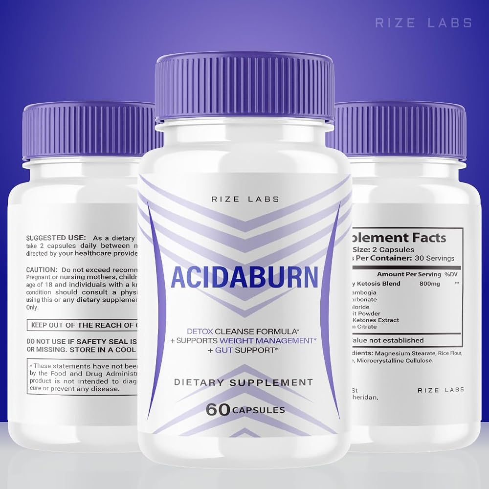 rize labs Acidaburn Capsules Maximum Strength Formula - 60 Capsules - image 7