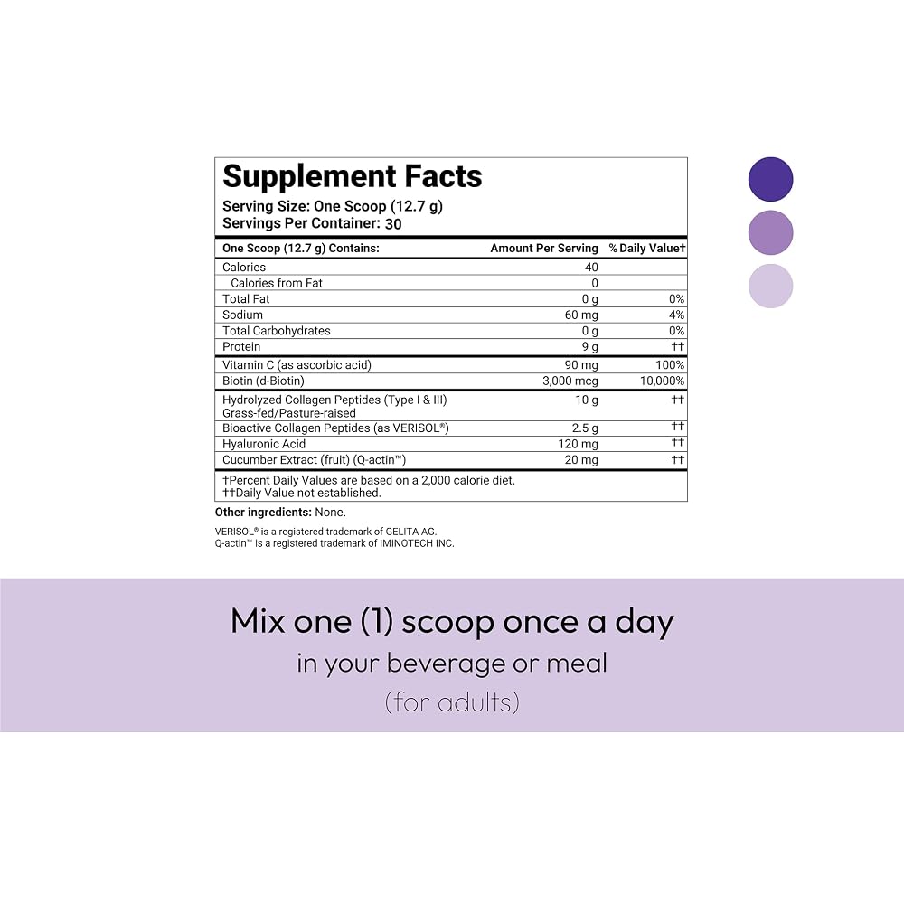 Mida Health VERISOL Collagen Peptides with Vitamin C & Hyaluronic Acid - image 8