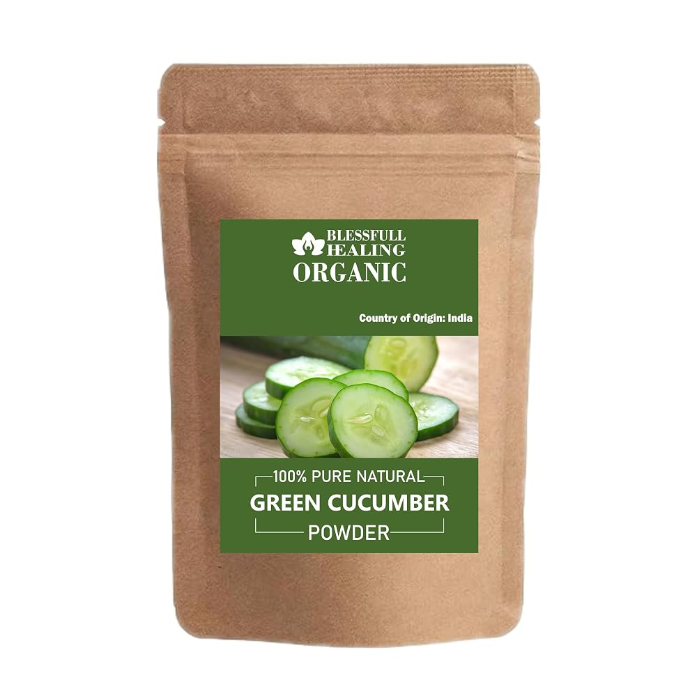 Blessfull Healing Organic Green Cucumber Powder 100% Pure Natural 200