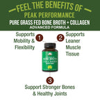 Peak Performance Bone Broth Collagen Capsules - 180 Capsules - image 2
