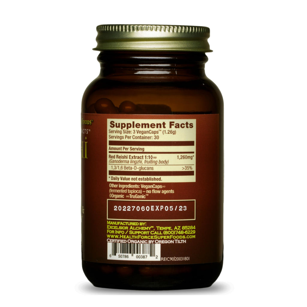 HEALTHFORCE SUPERFOODS Integrity Extracts Reishi - 90 Capsules - image 2