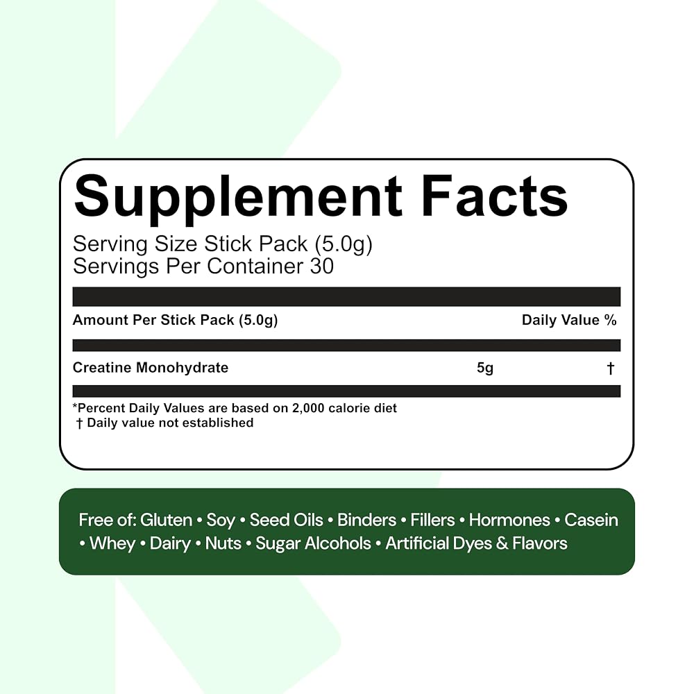 Create Creatine Monohydrate Powder Unflavored - 30 Packs - image 8