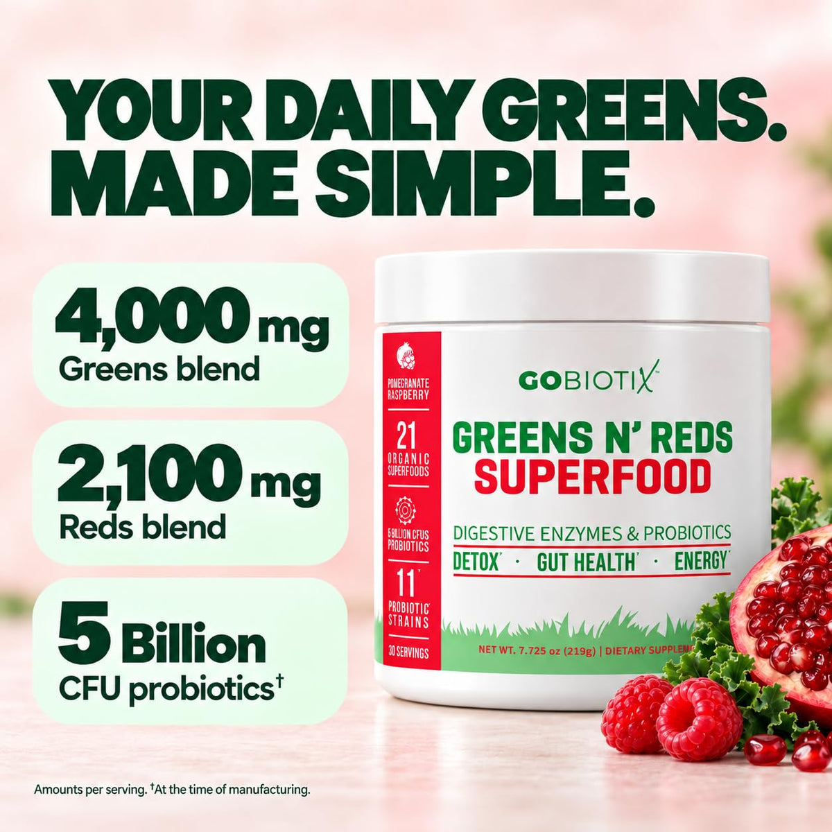 GOBIOTIX Super Greens and Reds Powder Parent