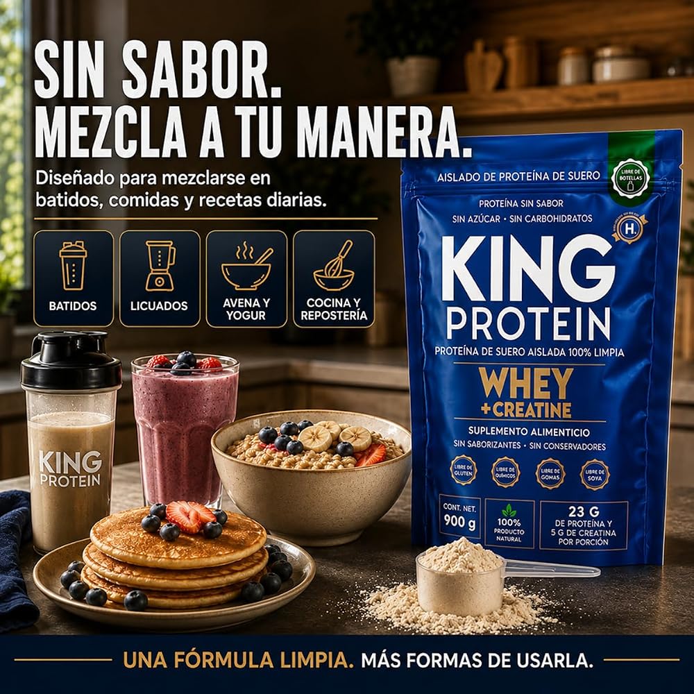 KING Protein Whey Isolate + Creatine Powder - 30 Servings - image 4