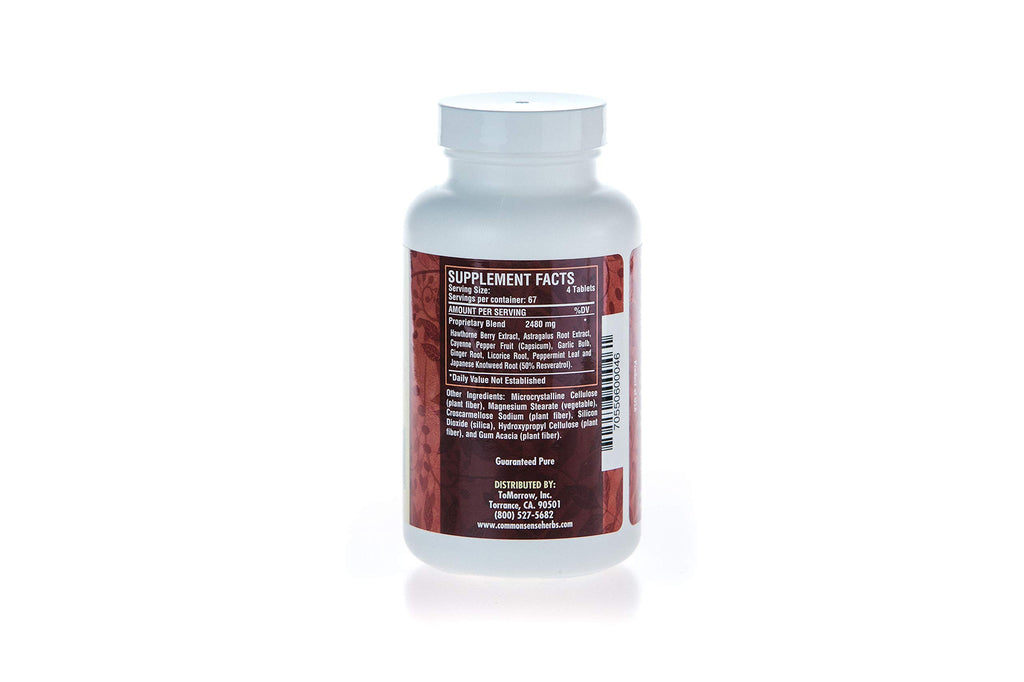Common Sense Herbal Products Cardio Help Circulatory Support - 120 Tablets - image 2