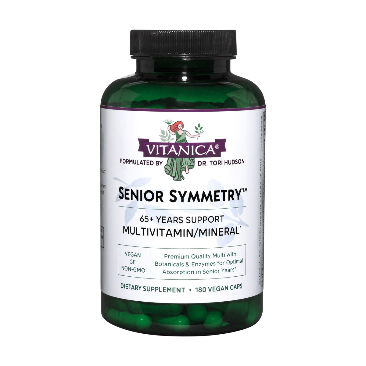 Vitanica Senior Symmetry, Multivitamin for 65 Years+, Vegan