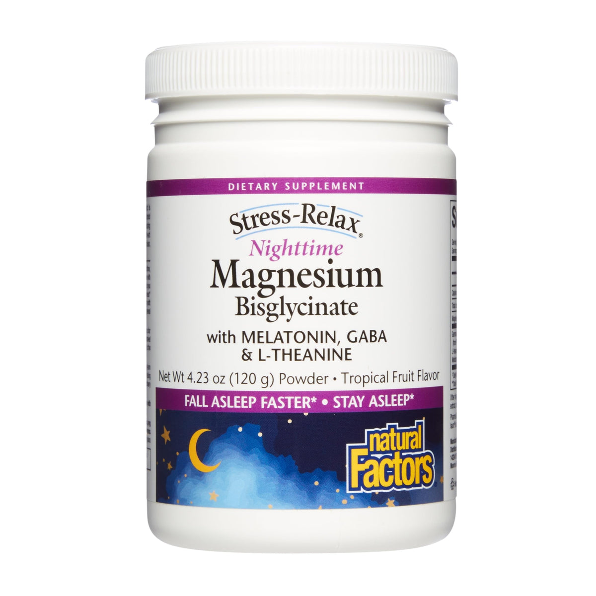 Natural Factors Magnesium Glycinate Powder for Sleep Support - 4.23 oz