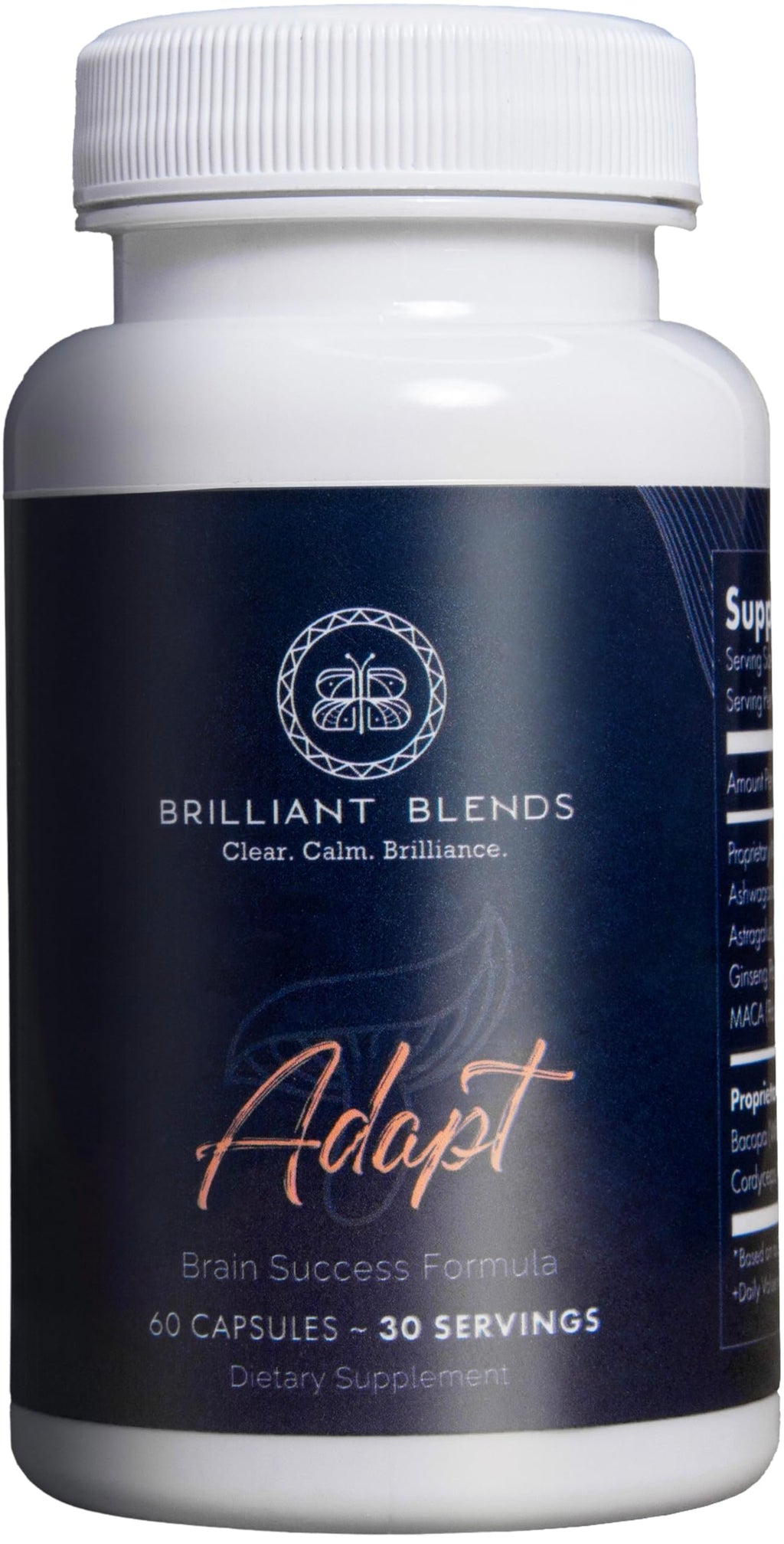 Brilliant Blends Adapt Adaptogen Supplement for Sleep & Stress - 60 Capsules