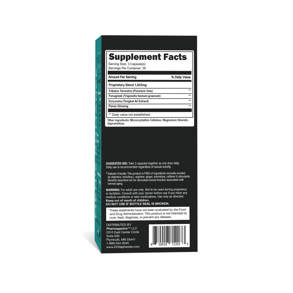 Pharmaganics Dr. Stephanie's Men's Romance Energy & Endurance - 90 Capsules - image 4