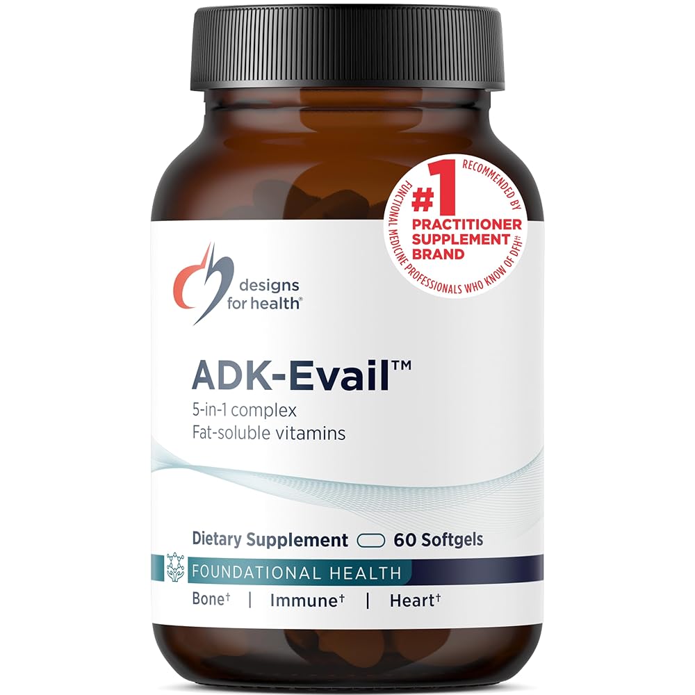 Designs for Health ADK Evail Vitamin D3 5000 IU - 60 Softgels