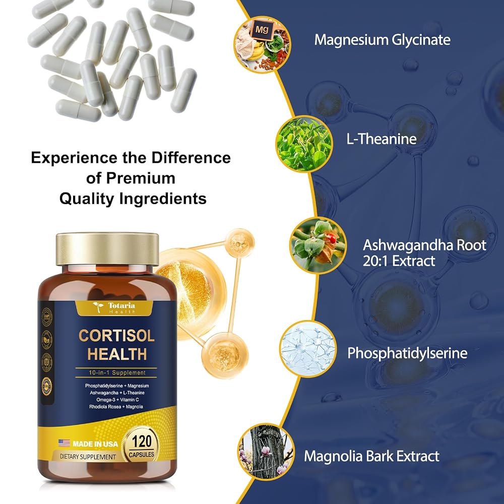 Totaria Cortisol Supplement with Ashwagandha