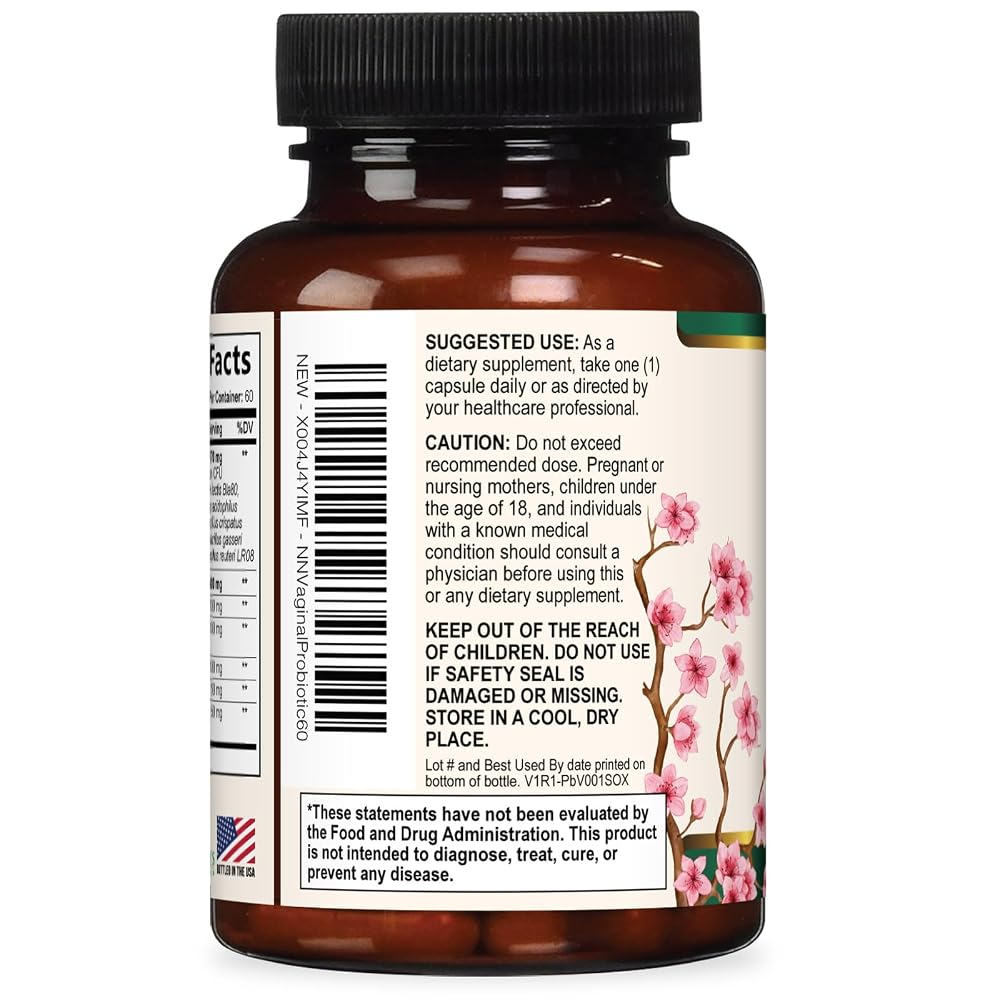 Nature's Nutrition Vaginal Probiotics for Women - 50 Billion CFU per