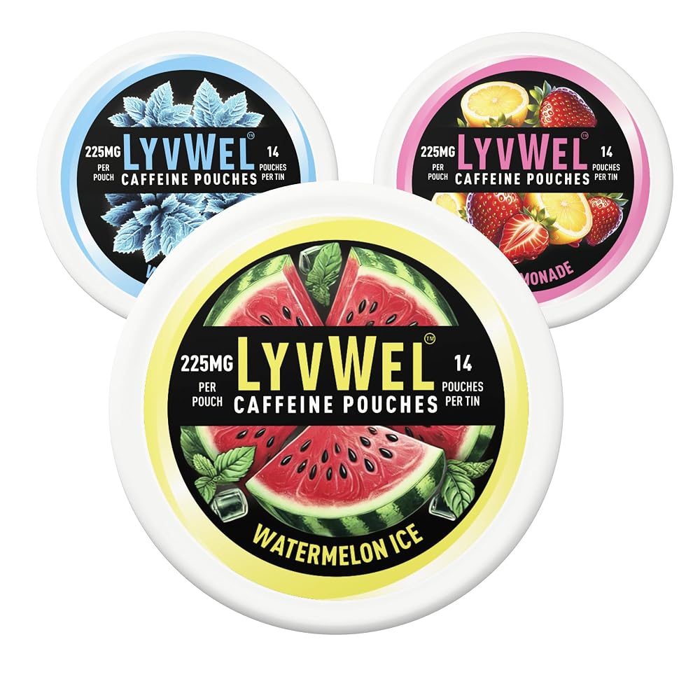 LyvWel 225mg Caffeine Pouches