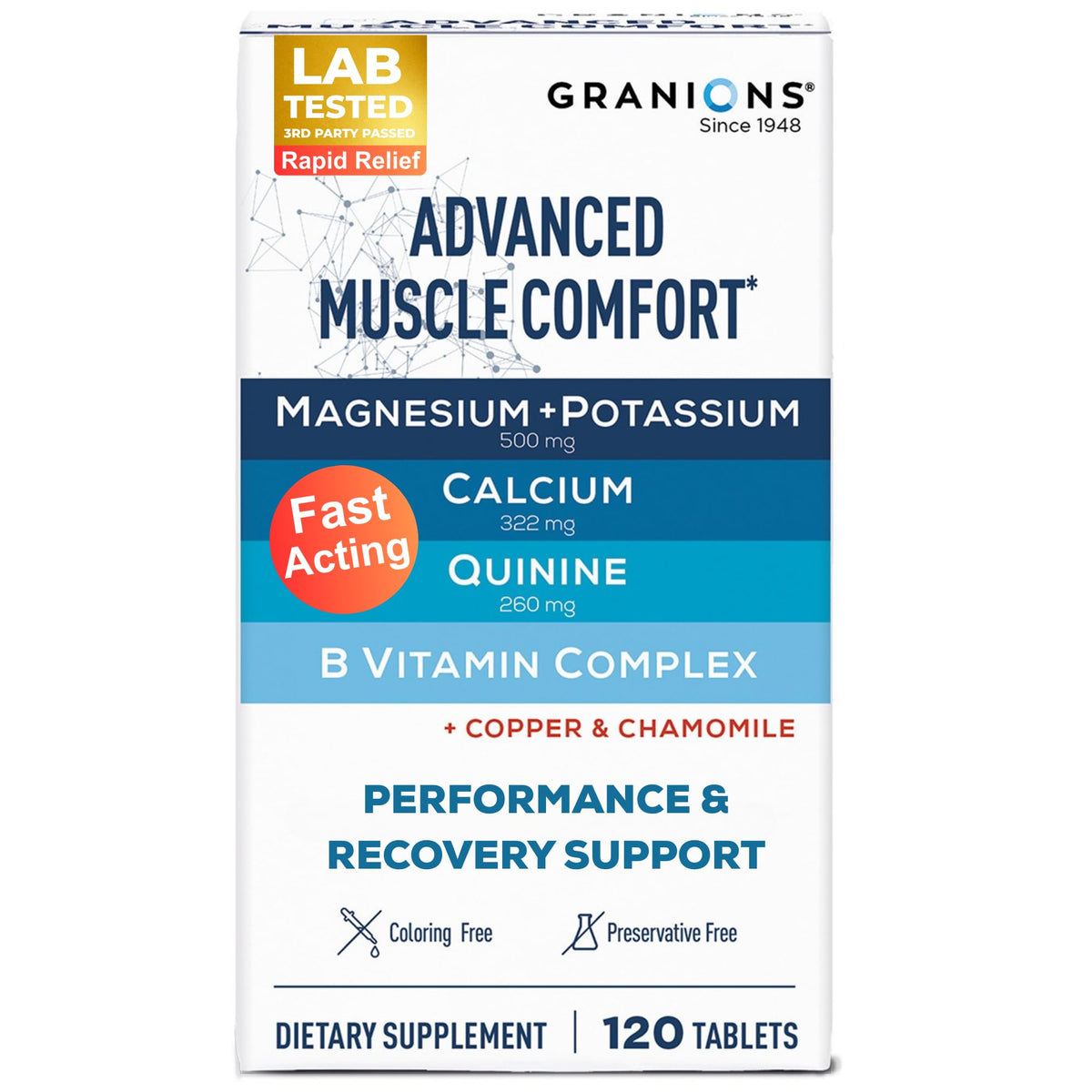 Granions Advanced Muscle Comfort - Natural Muscle Relaxer Pills