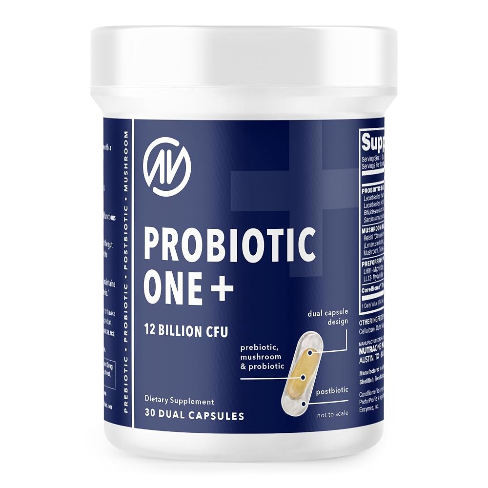 NutraOne ProbioticOne+ 12 Billion CFU Gut Health - 30 Capsules
