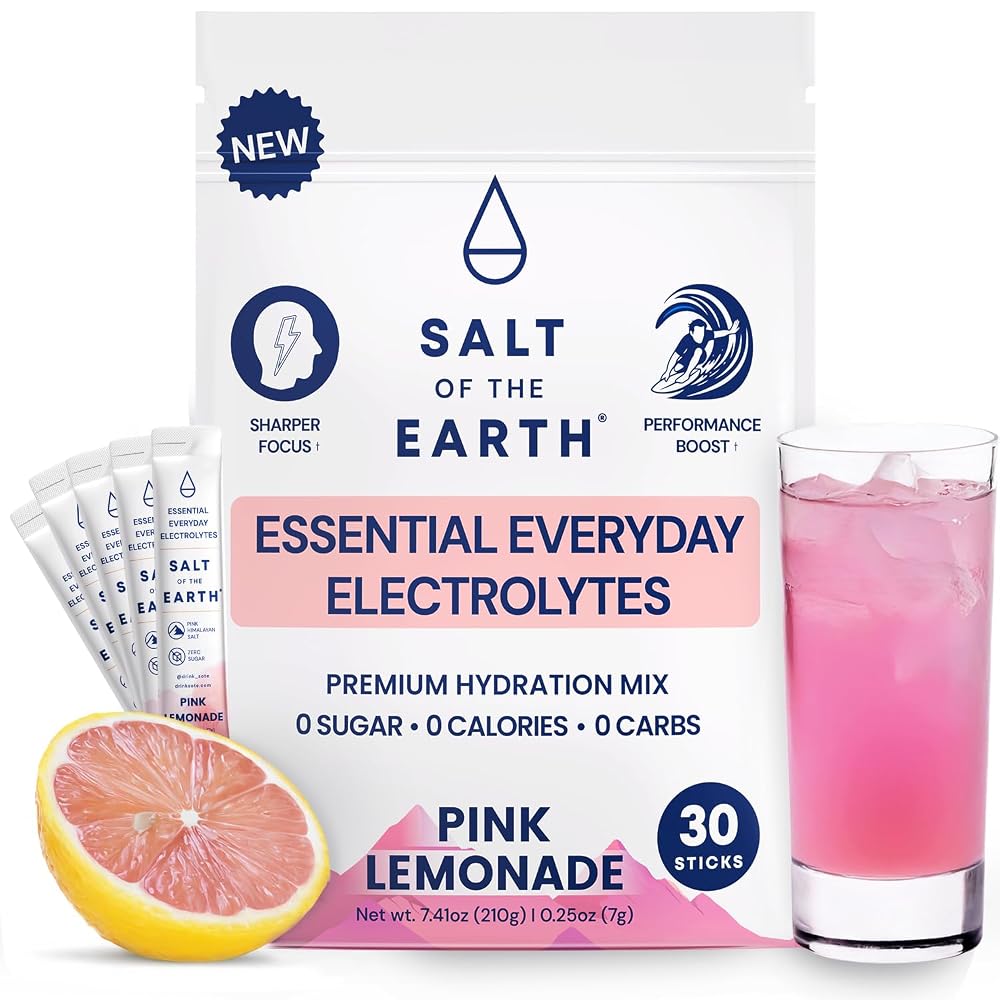 Salt of the Earth Premium Zero-Sugar Electrolyte - Made with Pink