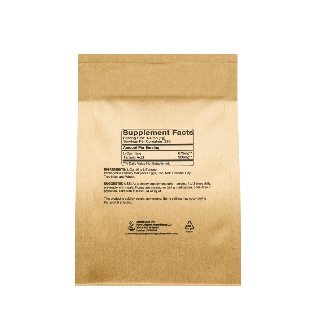 Pure Original Ingredients L-Carnitine L-Tartrate Powder - 8 oz - image 2