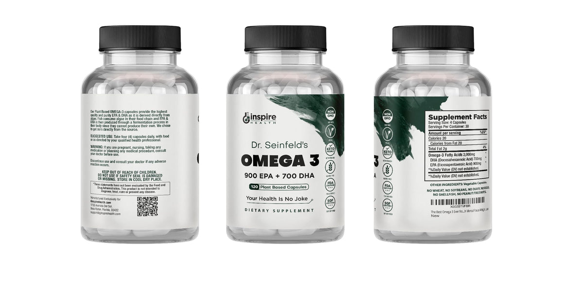 GINSPIRE NUTRITION The Very Best - Alge Omega 3 Vegan Supplement