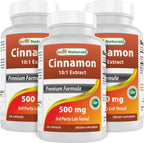 Best Naturals Cinnamon 500 mg - 250 Capsules