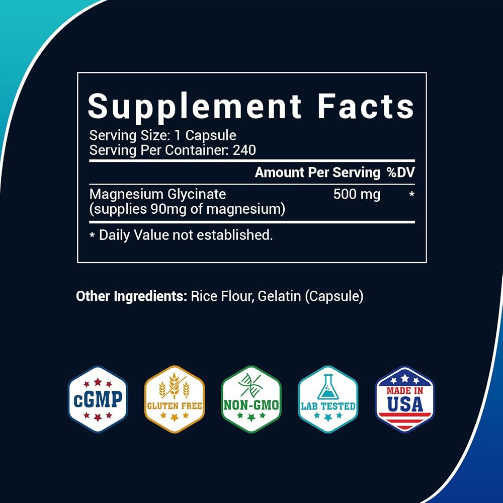 Luckycare Magnesium Glycinate 500mg