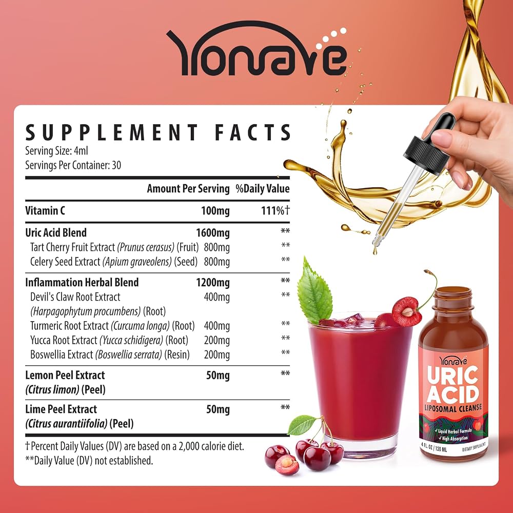 Yonrave Liposomal Uric Acid Drops