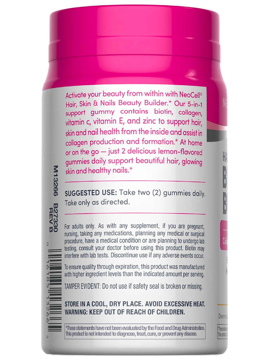 NeoCell Hair Skin and Nails Gummies with Collagen - 60 Count - image 3