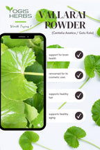 YOGIS HERBS Vallarai Powder Centella Asiatica for Cognitive Wellness - 16 oz - image 8