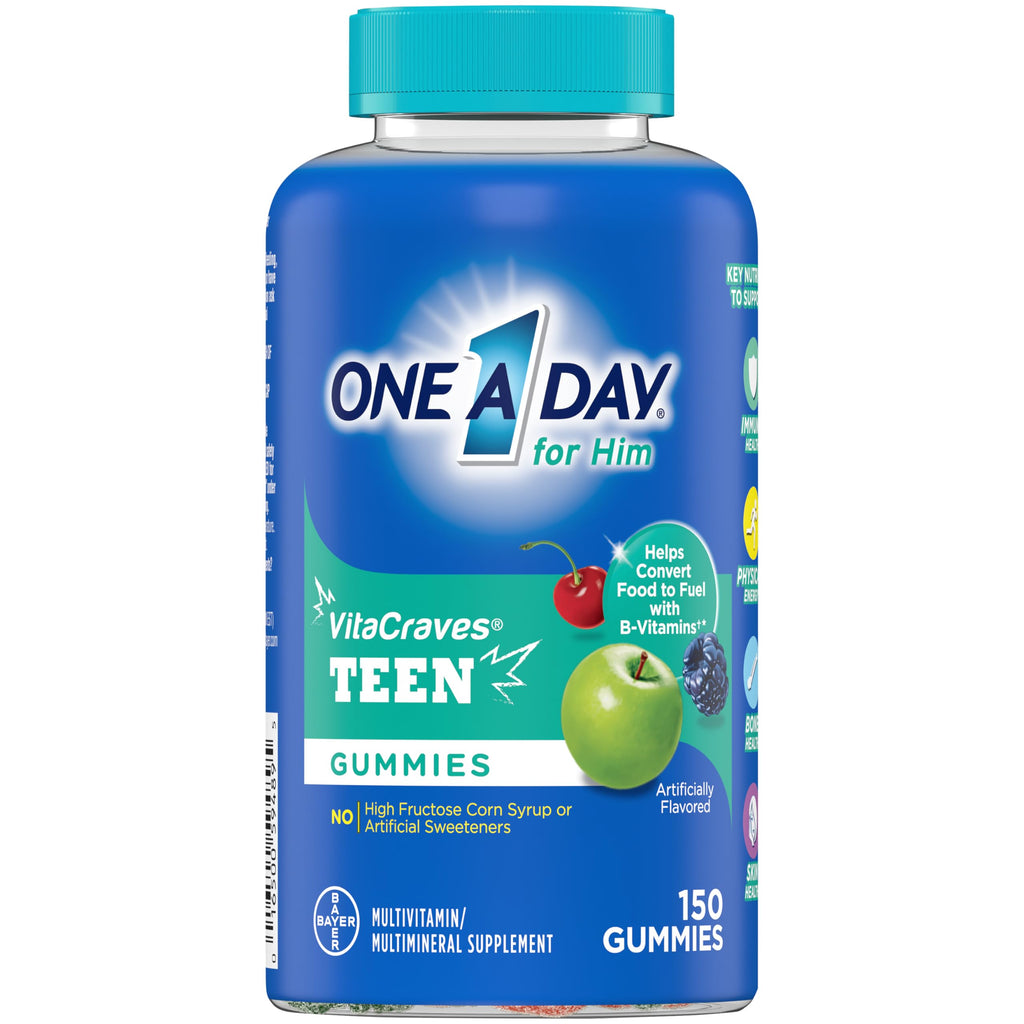 One A Day Teen Boy Multivitamin Gummies - 150 Count