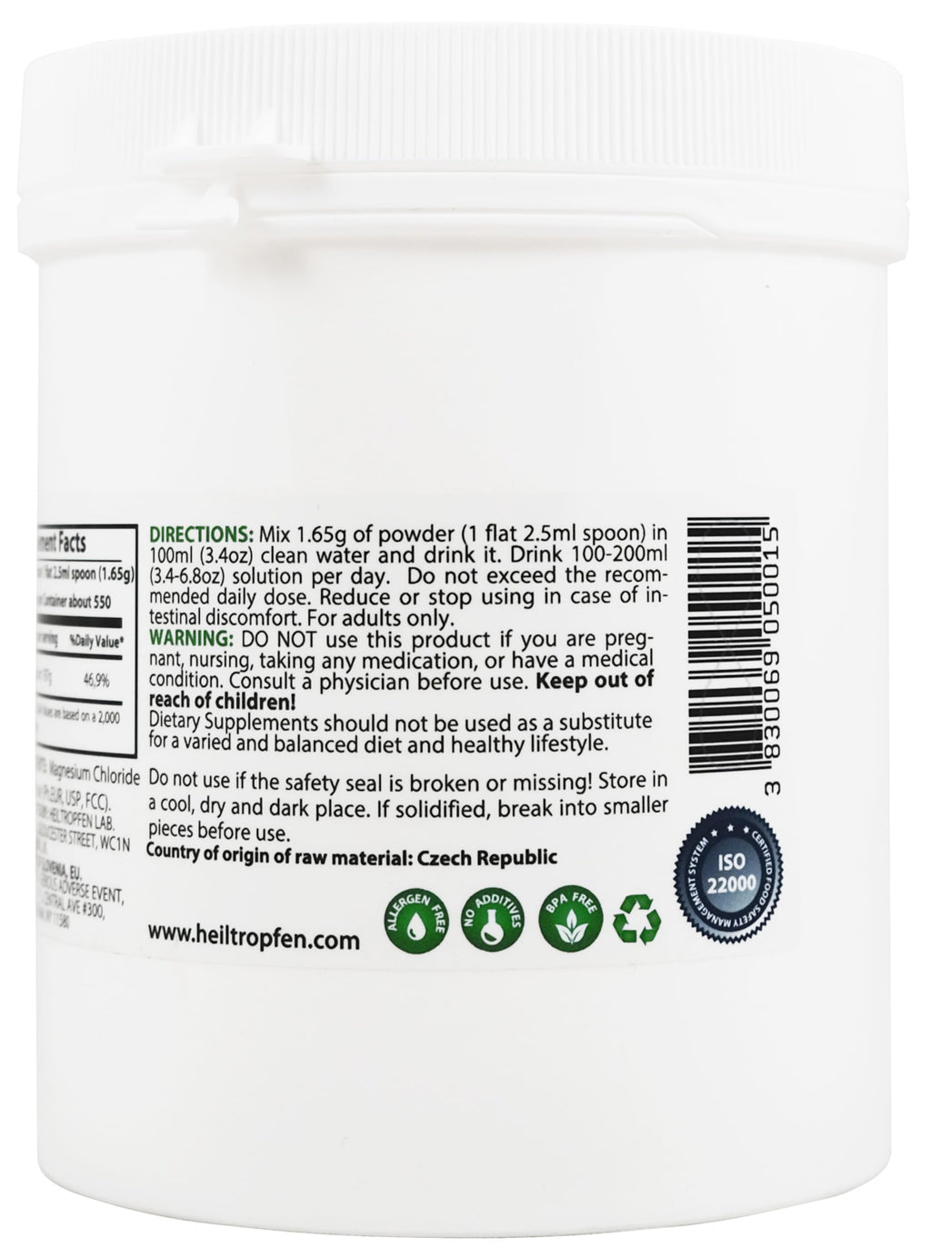 Heiltropfen Magnesium Chloride Hexahydrate Powder - 2 Pounds - image 9