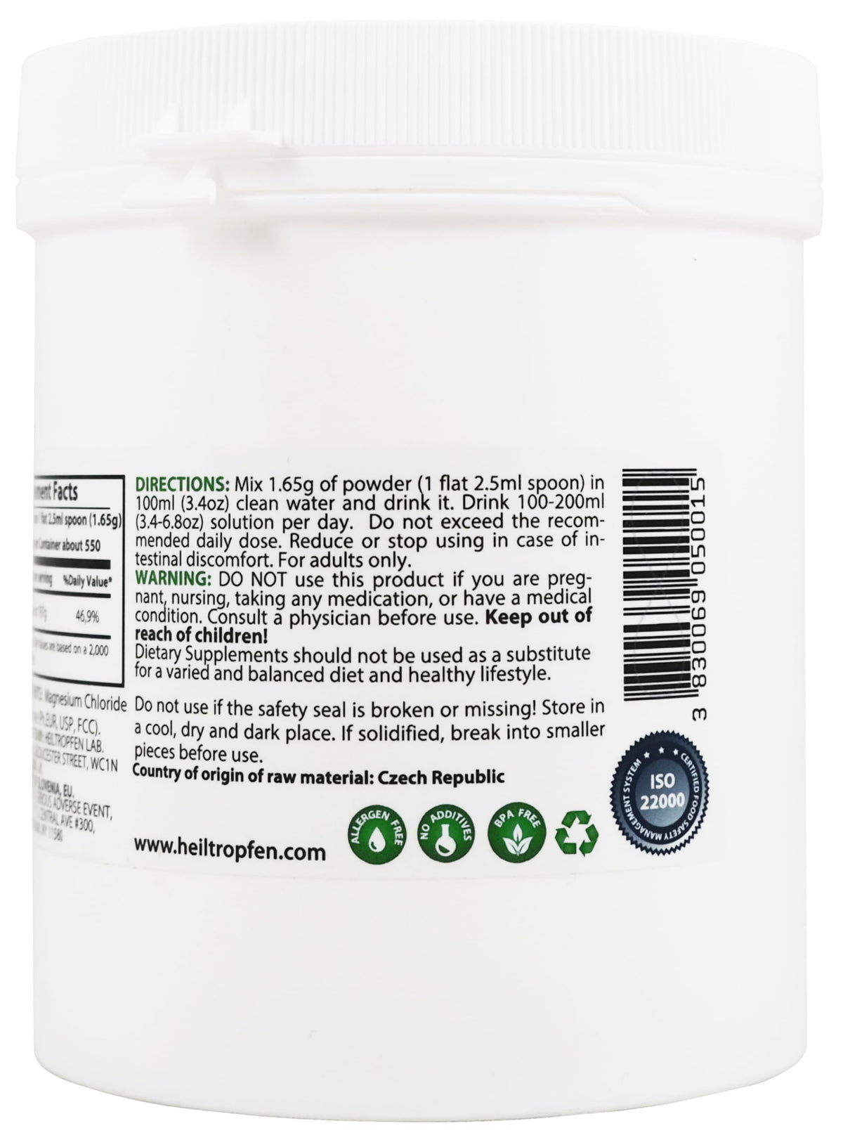 Heiltropfen Magnesium Chloride Hexahydrate Powder - 2 Pounds - image 9