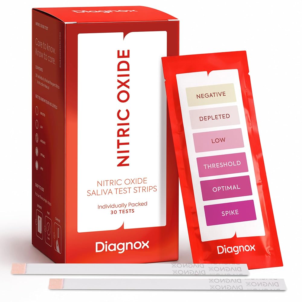 Diagnox Nitric Oxide Test Strips Saliva Indicator - 30 Count