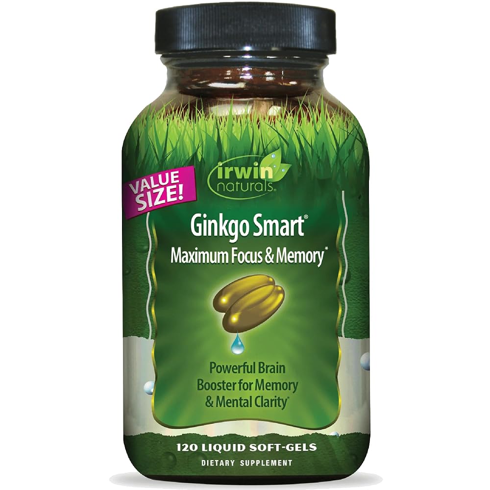 Irwin Naturals Ginkgo Smart Focus & Memory Brain Support - 120 Softgels