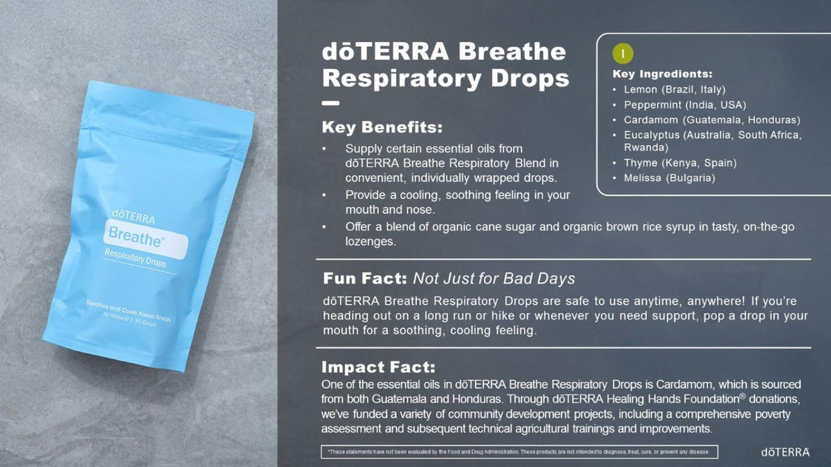 doTERRA Breathe Respiratory Drops - 30 Count (Pack of 2) - image 2
