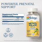 Solaray Methyl Folate Lemon Lozenges - 60 Count - image 2