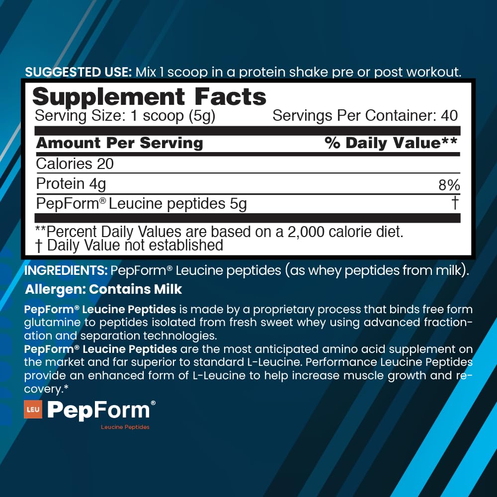 nbpure Performance Leucine+ PepForm Peptides Powder - 200g - image 4