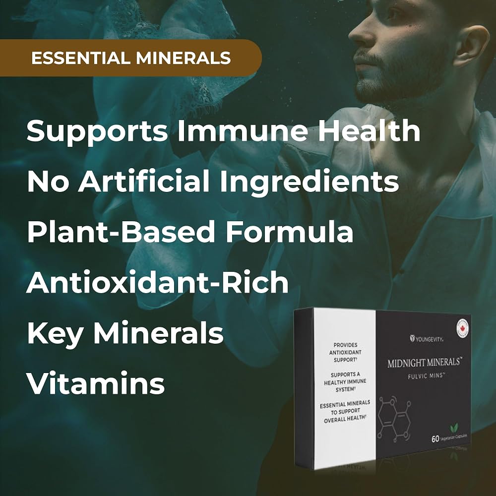 Youngevity Midnight Minerals Fulvic and Humic Acid - 60 Capsules - image 4