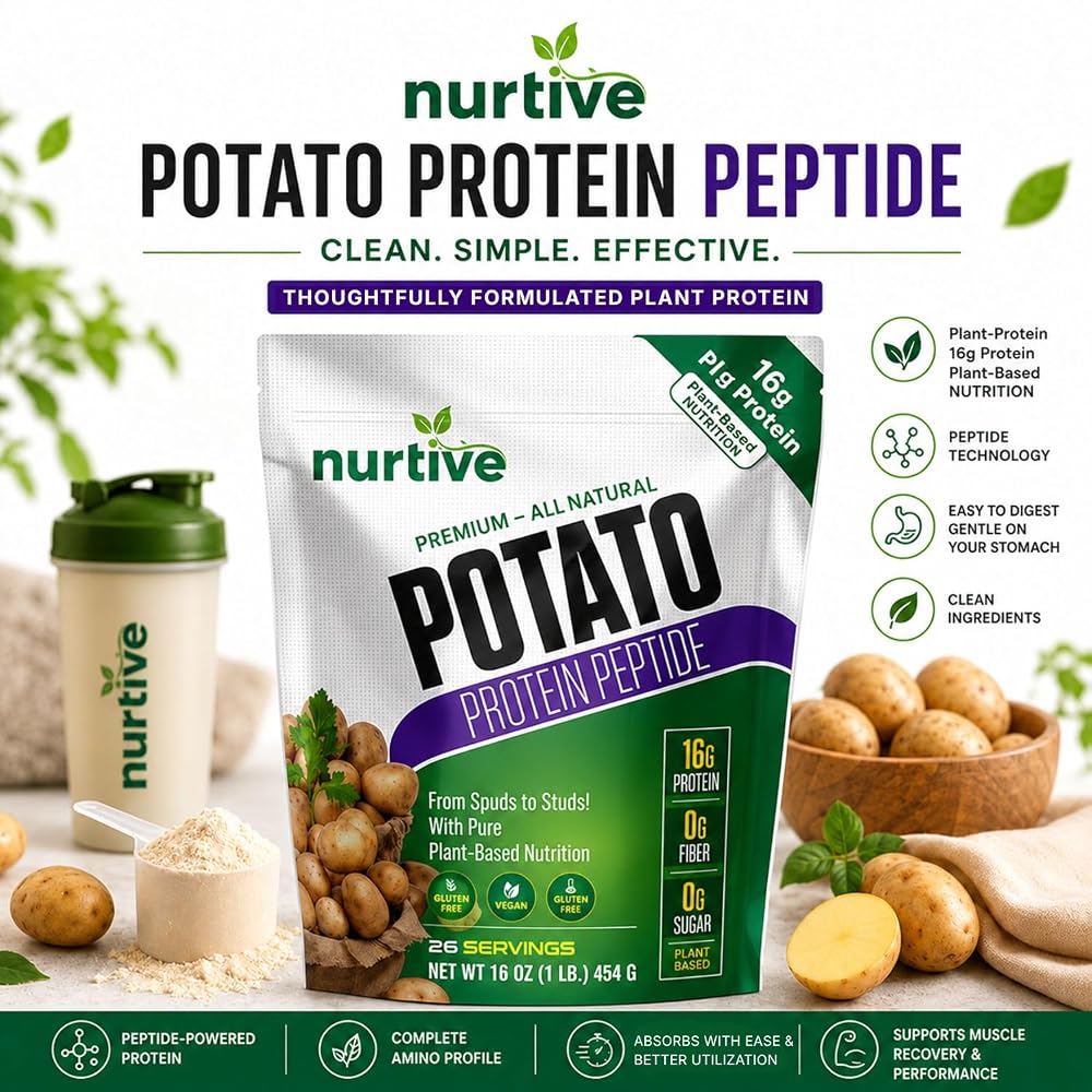 NURTIVE Potato Protein Peptide Powder - 26 Servings - image 8