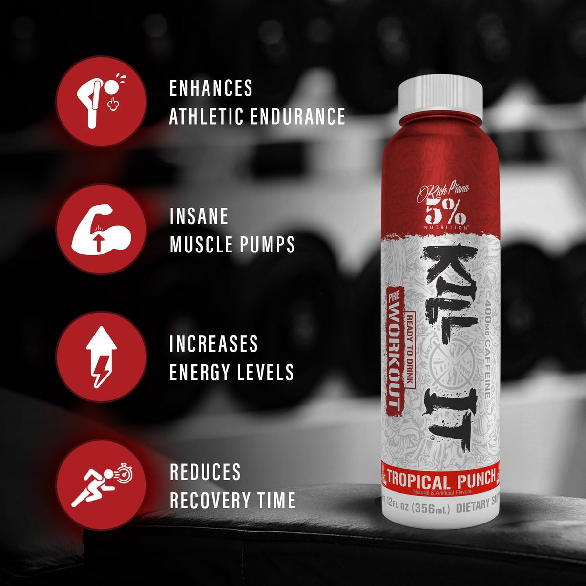 5% Nutrition Kill It Extreme Energy Drink, High Stim Pre Workout