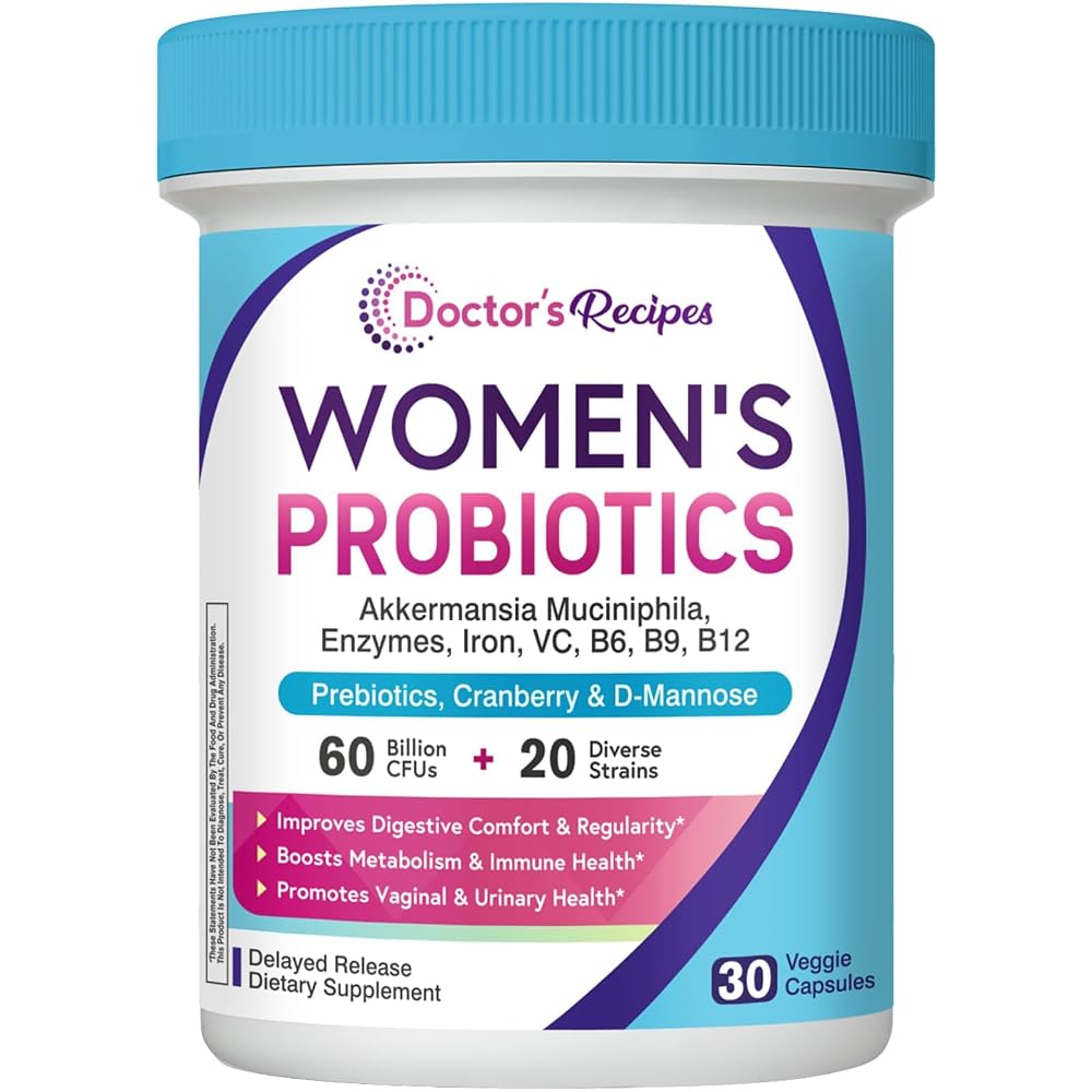 Doctor's Recipes Women's Probiotics with Akkermansia - 30 Vegan Capsules