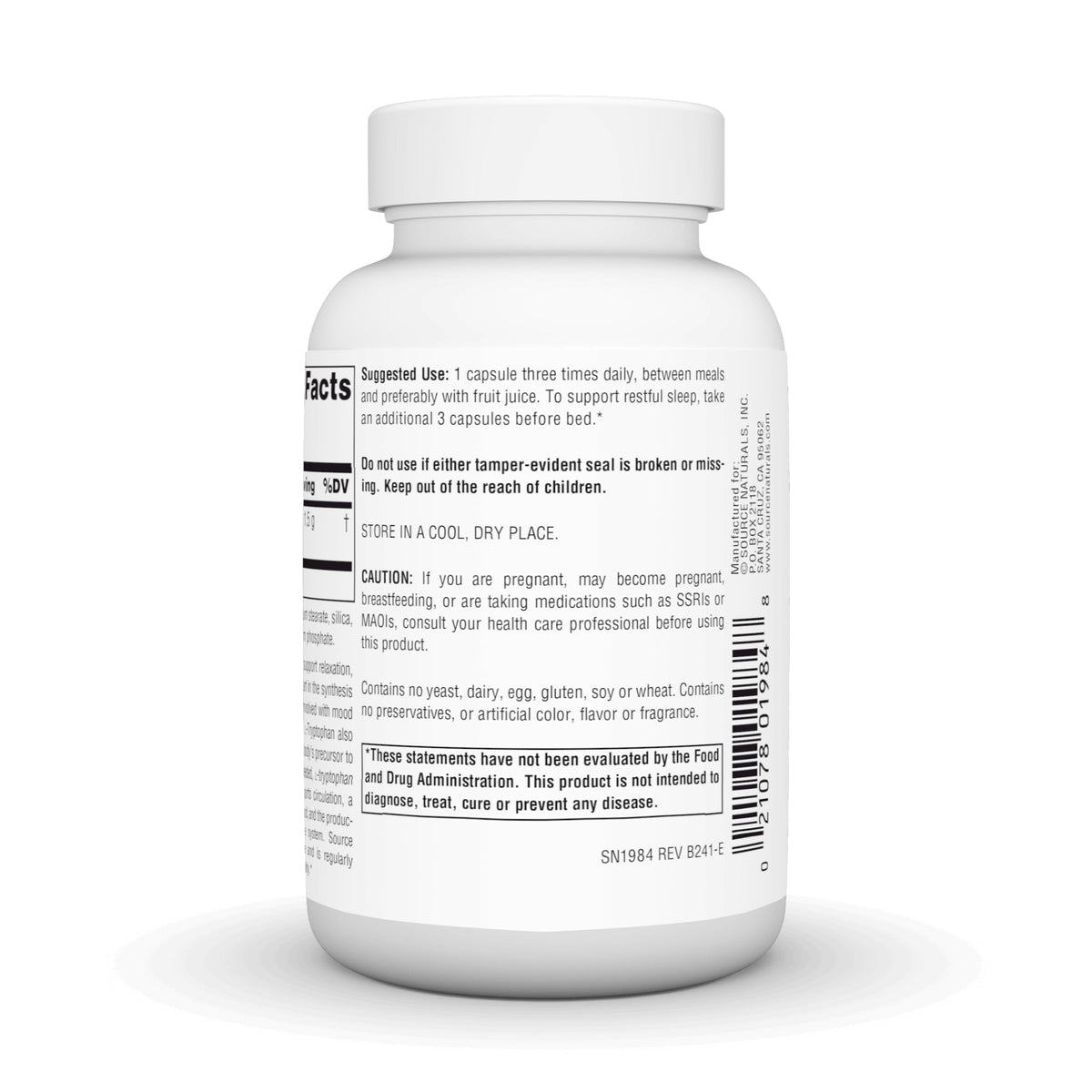 Source Naturals L-Tryptophan 500mg