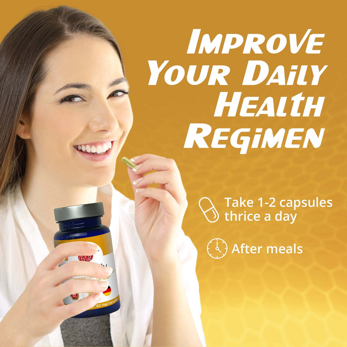 RaDoTech CalmBelly Digestive Enzymes & Probiotics - 60 Capsules - image 5