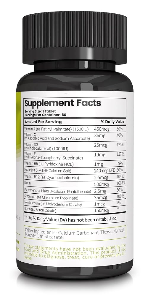 Losoki Adult Multi Vitamins for Men and Women - 60 Tablets - image 3