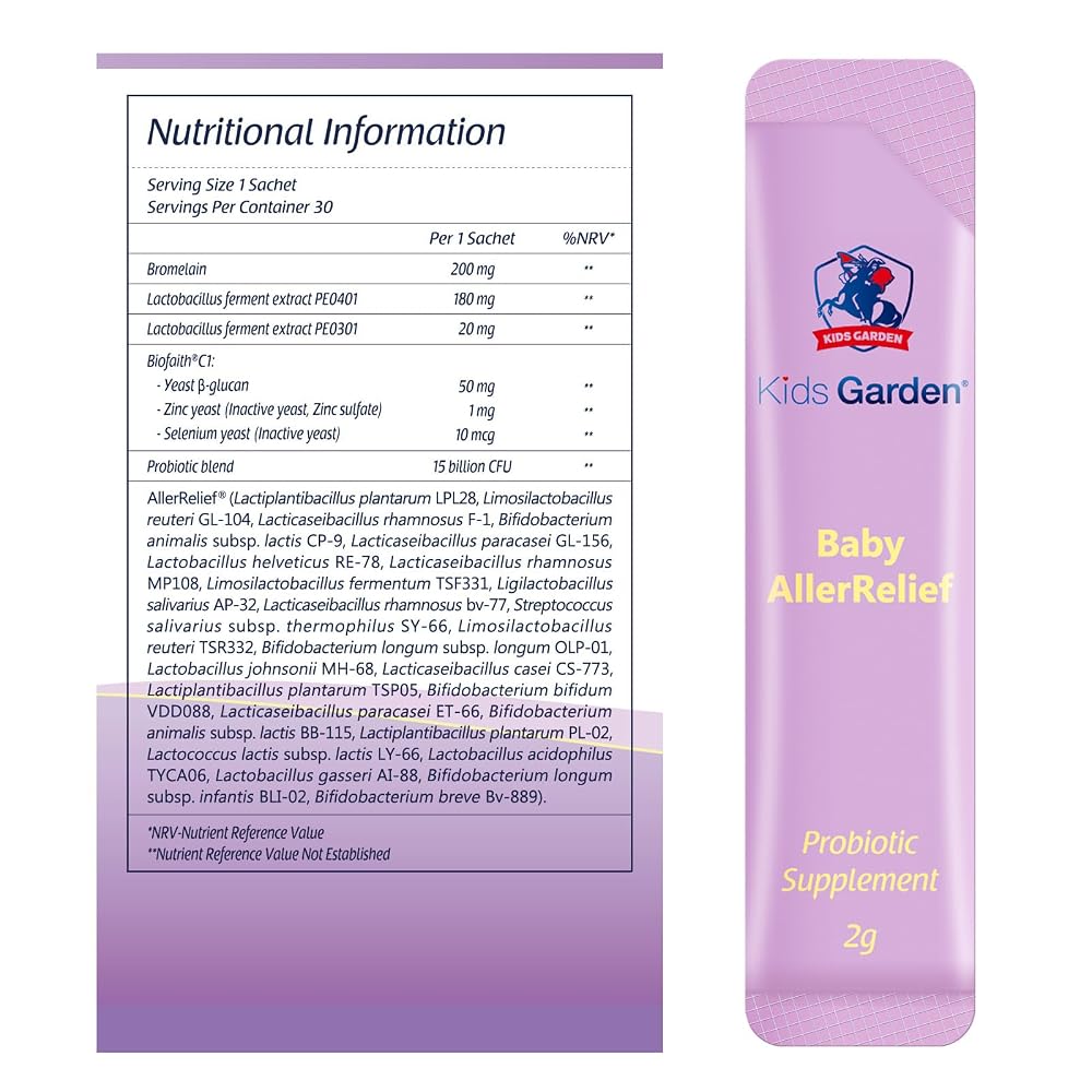 Generic Kids Garden AllerRelief Probiotic for Children Ages 3+ - 30 Sachets - image 3