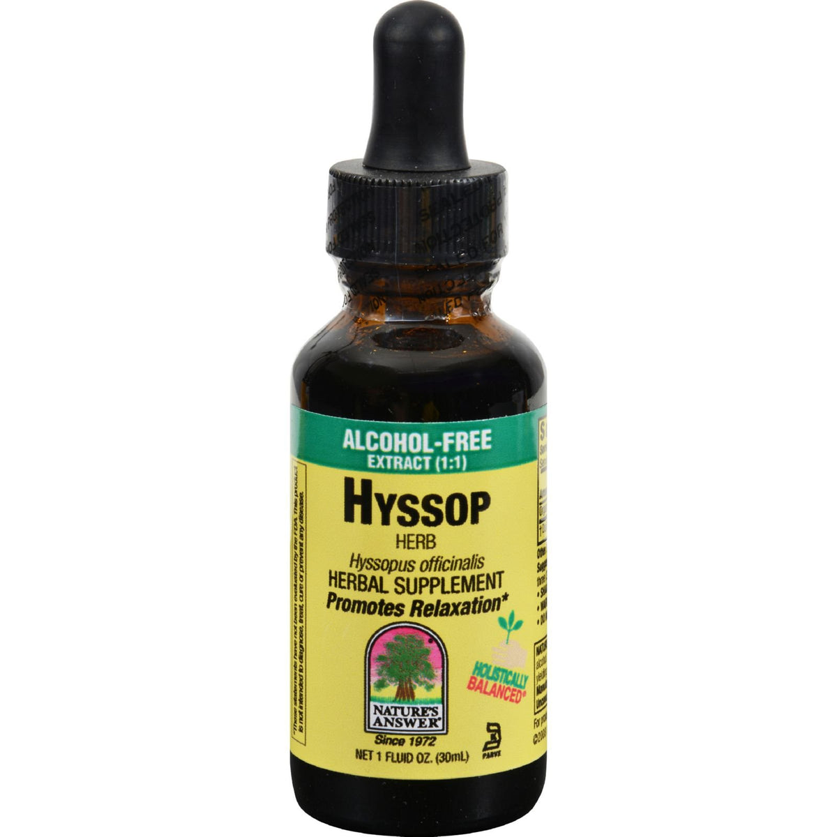 Nature's Answer Hyssop Extract Alcohol-Free - 1 oz