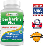 Best Naturals Berberine Plus 1000 mg - 120 Capsules - image 8