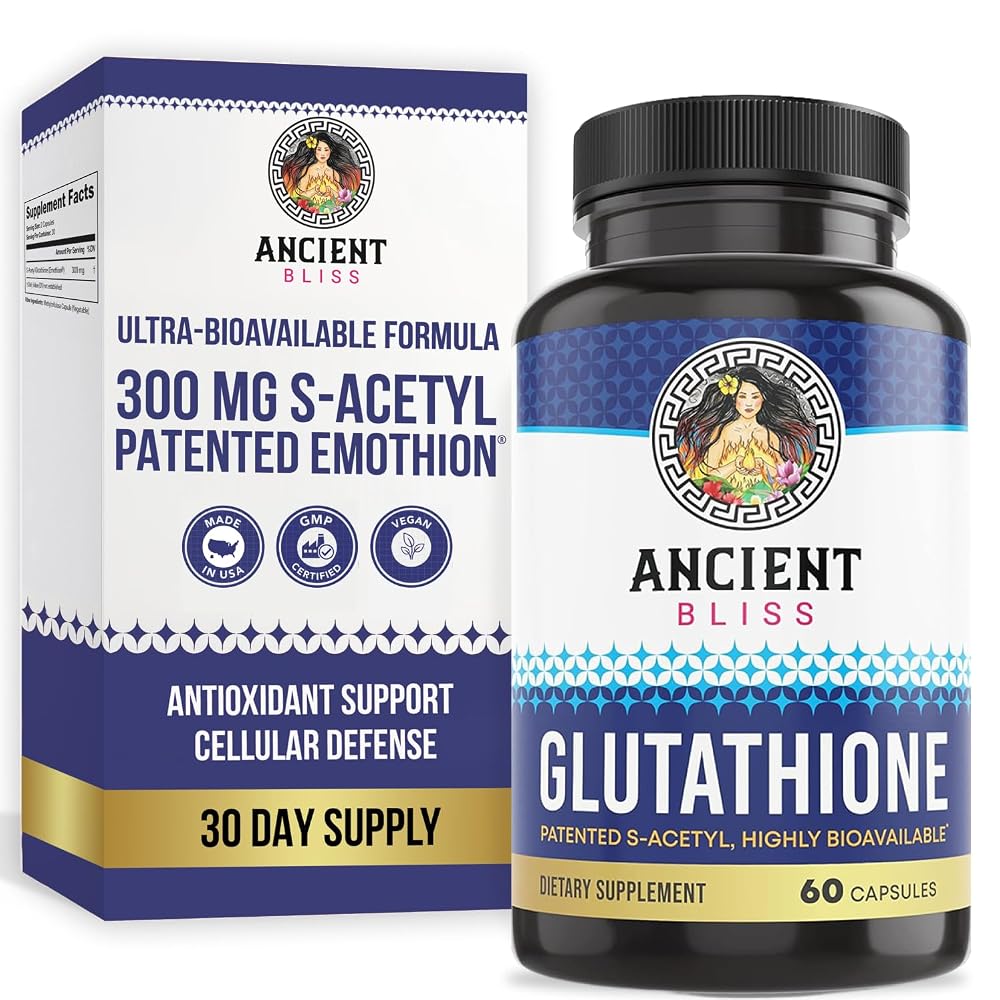Ancient Bliss S-Acetyl Glutathione Antioxidant - 60 Vegan Capsules