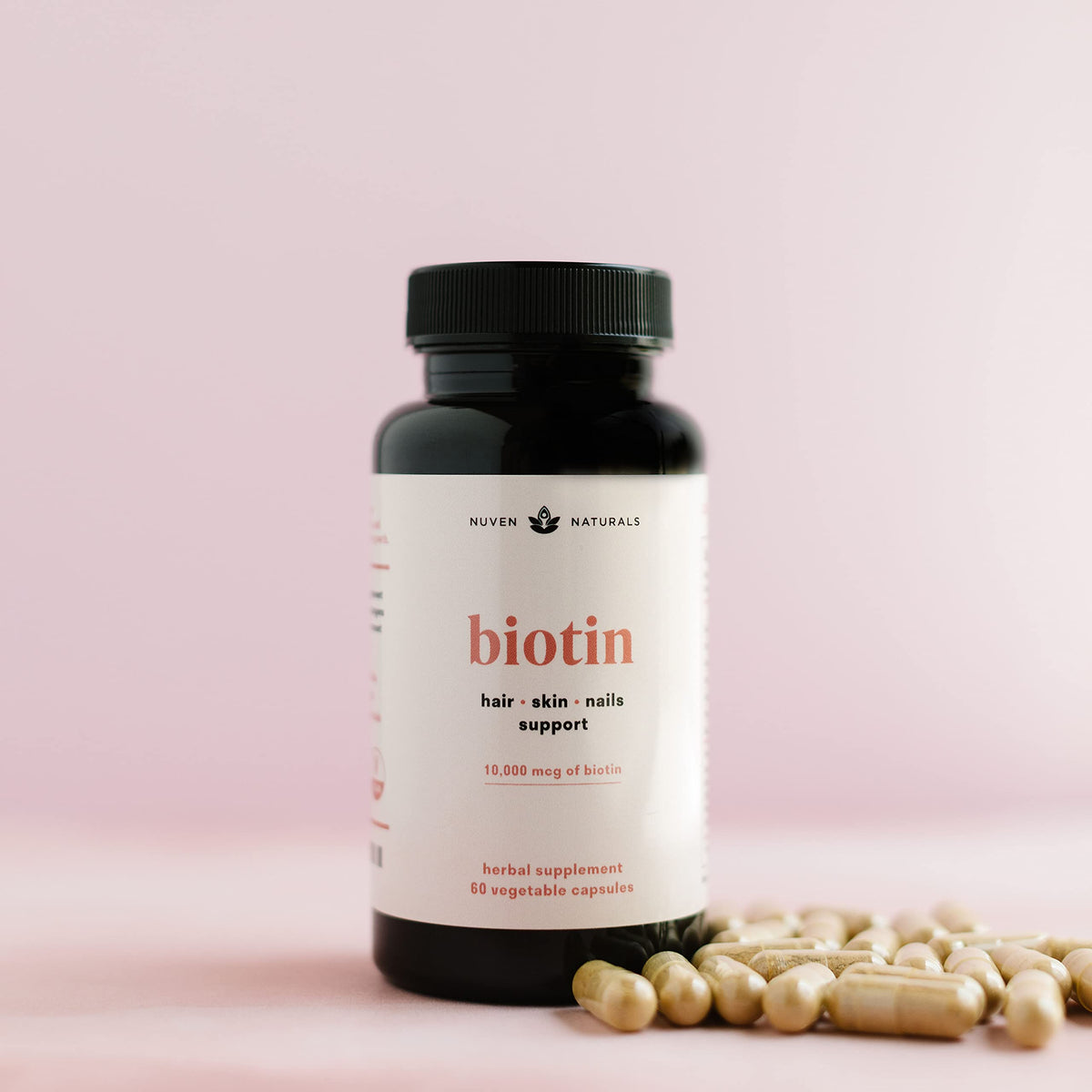 Nuven Naturals Biotin 10000 mcg Hair Vitamins - 60 Capsules - image 4