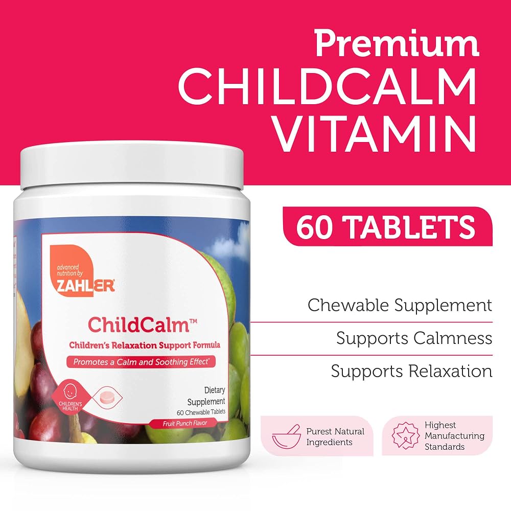 Zahler ChildCalm Magnesium Chewable Tablets for Kids - 60 Count - image 3