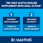 Dr. Maxwell Acetylcholine Alpha GPC 600mg + Bacopa - 60 Capsules - image 4